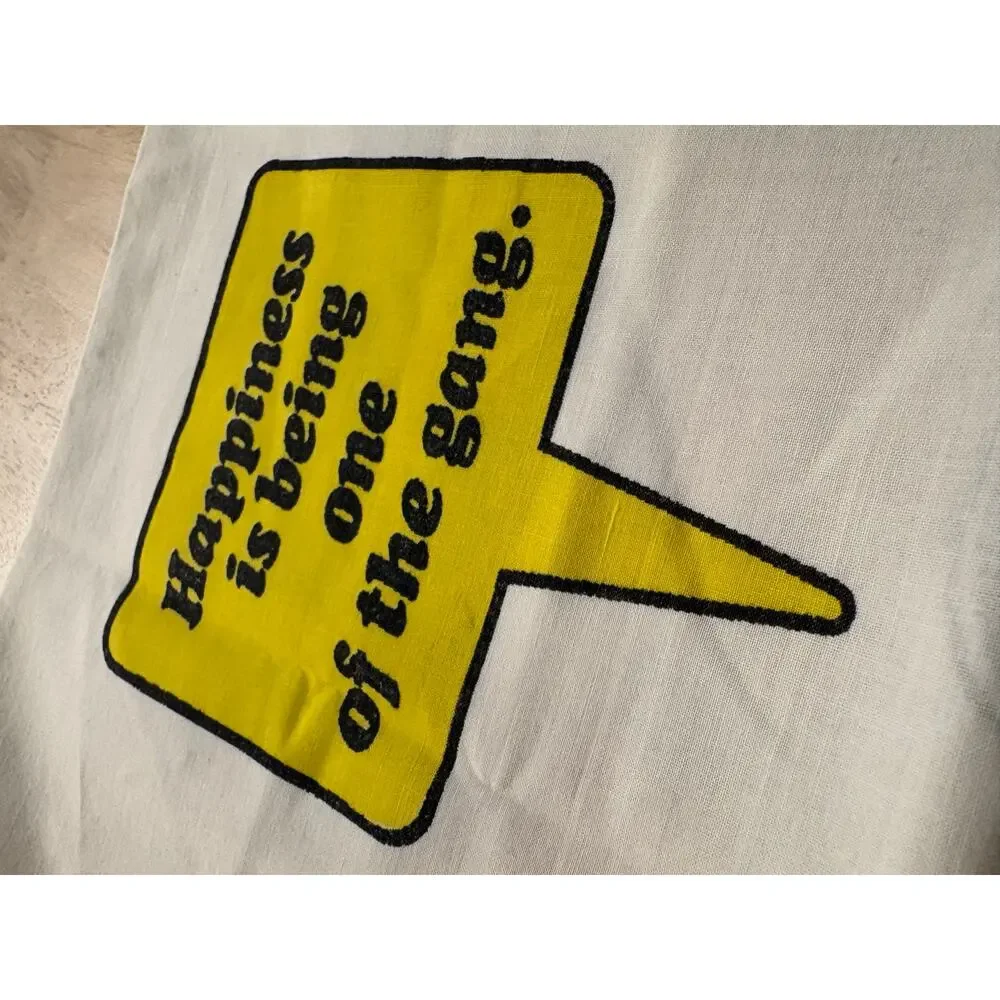Vintage 1971 Peanuts Snoopy Gang Pillowcase Retro Bedding Charlie Brown
